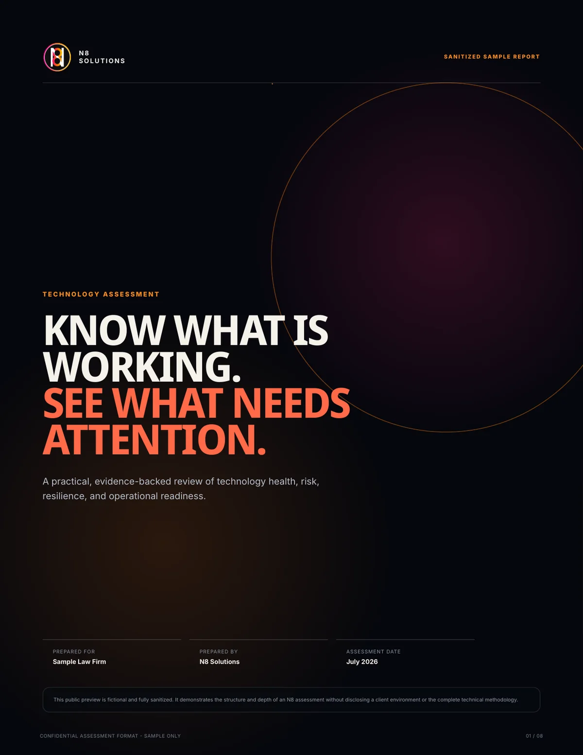 Cover of a sample N8 Technology Assessment report